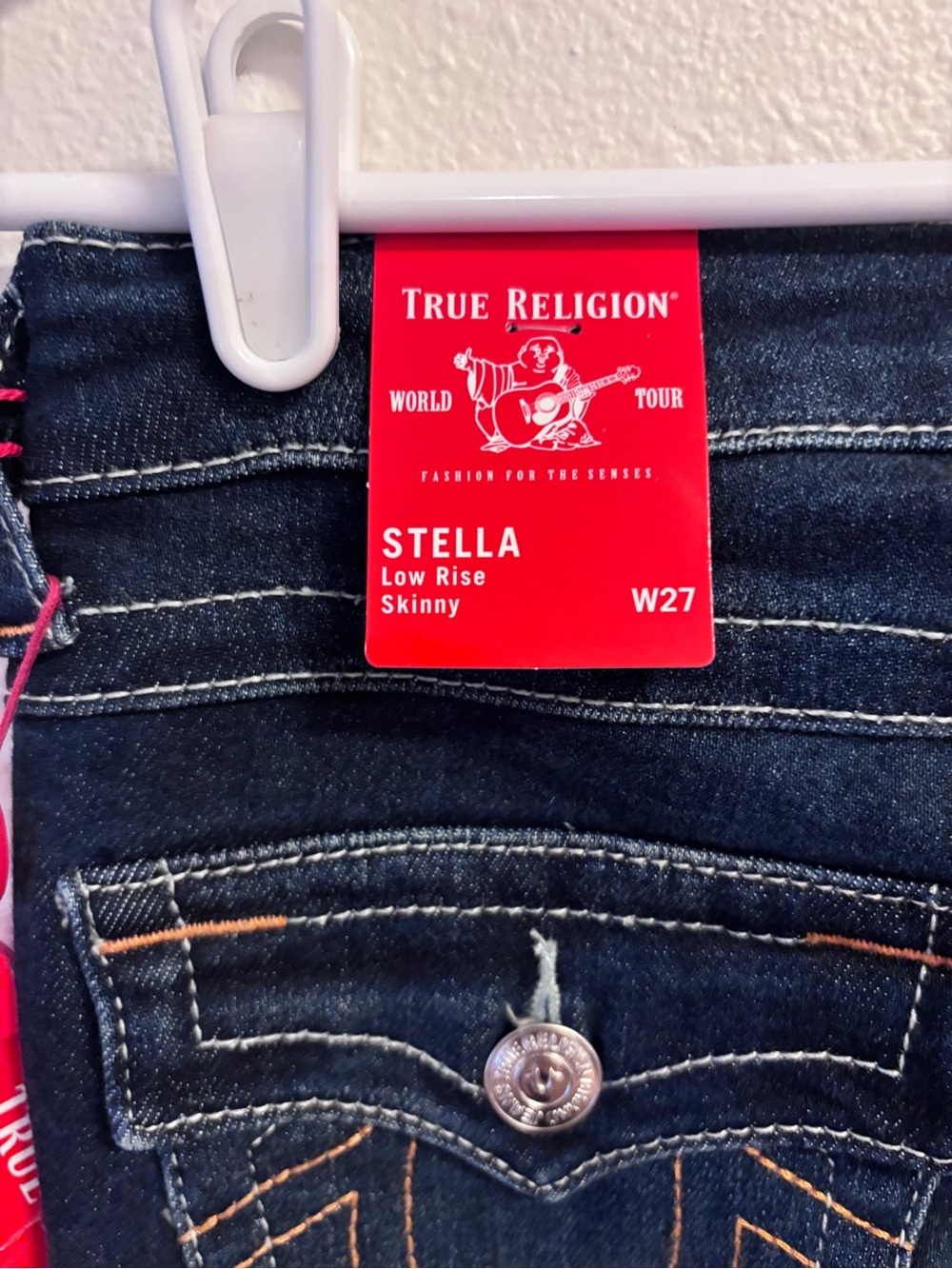 True Religion Dark Indigo Skinny Jeans - Picture 2 of 3